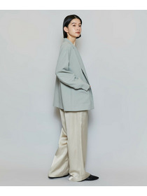 【MOGA】ポリエステルワッシャーダブルブレストボクシージャケット 詳細画像 ブラック 14