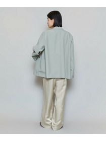 【MOGA】ポリエステルワッシャーダブルブレストボクシージャケット 詳細画像 ブラック 16