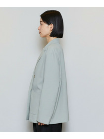 【MOGA】ポリエステルワッシャーダブルブレストボクシージャケット 詳細画像 ブラック 21