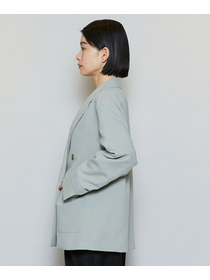 【MOGA】ポリエステルワッシャーダブルブレストボクシージャケット 詳細画像 ブラック 22