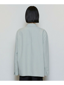 【MOGA】ポリエステルワッシャーダブルブレストボクシージャケット 詳細画像 ブラック 23