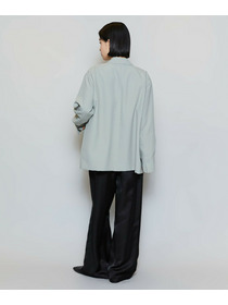 【MOGA】ポリエステルワッシャーダブルブレストボクシージャケット 詳細画像 ブラック 5