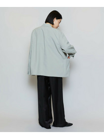 【MOGA】ポリエステルワッシャーダブルブレストボクシージャケット 詳細画像 ブラック 6