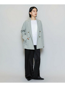 【MOGA】ポリエステルワッシャーダブルブレストボクシージャケット 詳細画像 ブラック 7