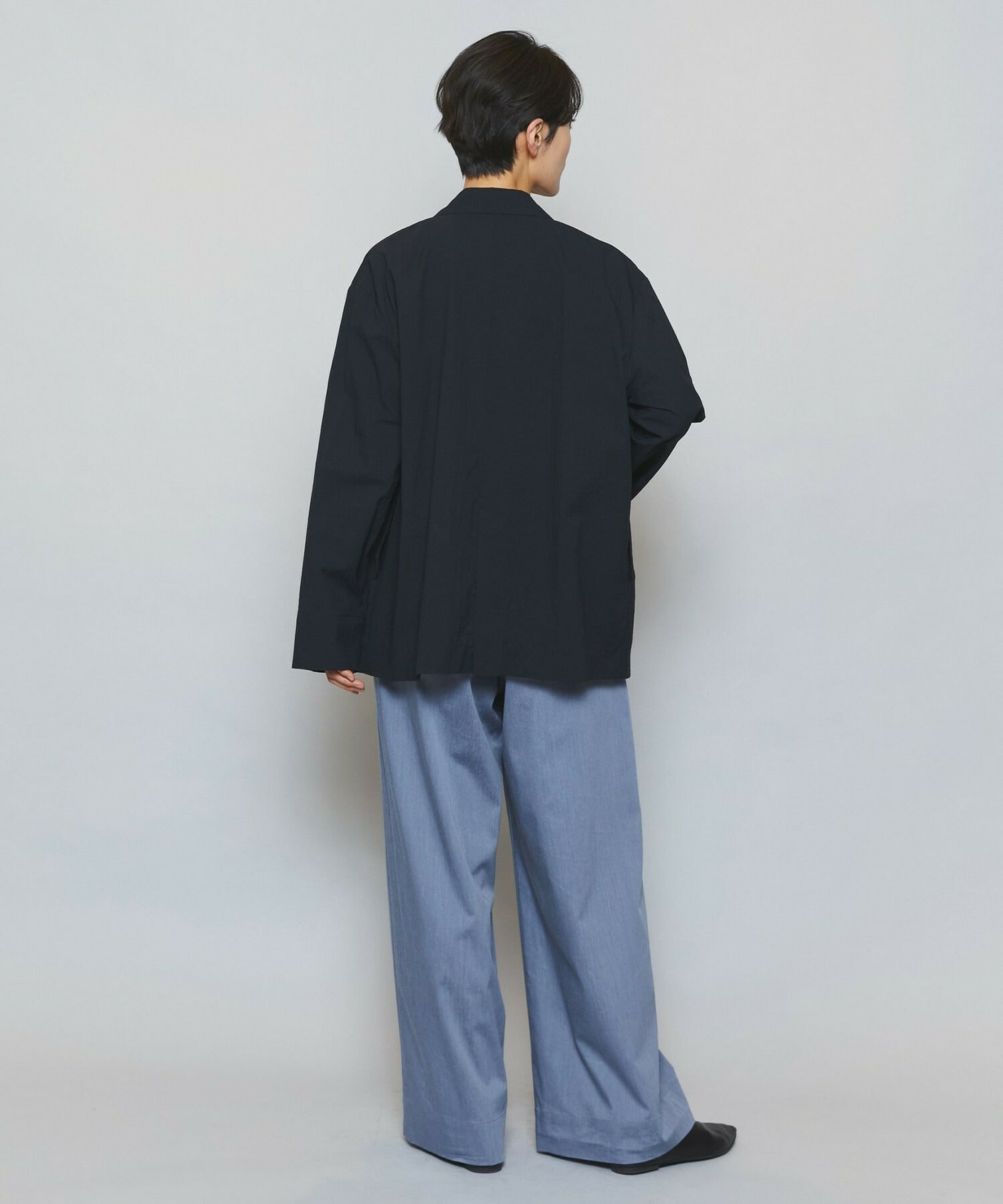 【MOGA】フルダルナイロンダブルブレストジャケット 詳細画像 ネイビー 15