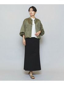 【MOGA】ストレッチタフタギャザーブルゾン 詳細画像 ブラック 1