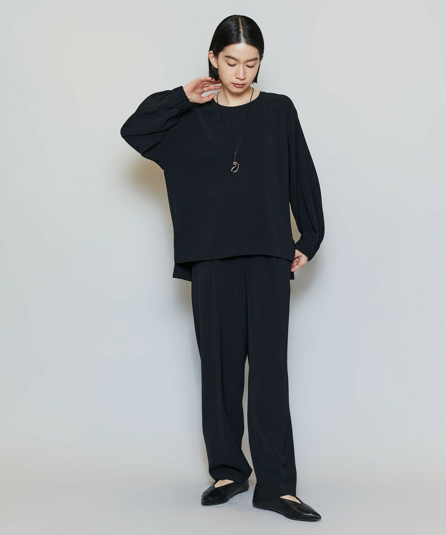 【MOGA】マカロンツイルソフトテーパードパンツ 詳細画像 ベージュ 4