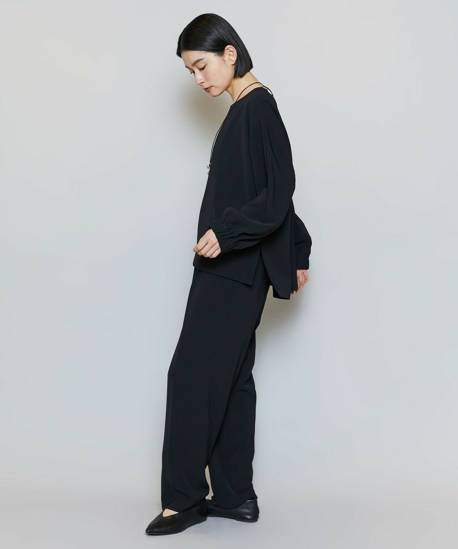 【MOGA】マカロンツイルソフトテーパードパンツ 詳細画像 ベージュ 7