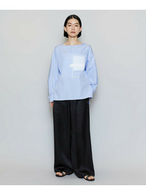 【MOGA】クレープサテンワイドパンツ 詳細画像 ブラック 13