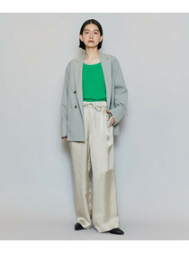 【MOGA】クレープサテンワイドパンツ 詳細画像 ブラック 5