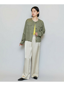 【MOGA】クレープサテンワイドパンツ 詳細画像 ブラック 6