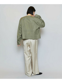 【MOGA】クレープサテンワイドパンツ 詳細画像 ブラック 7