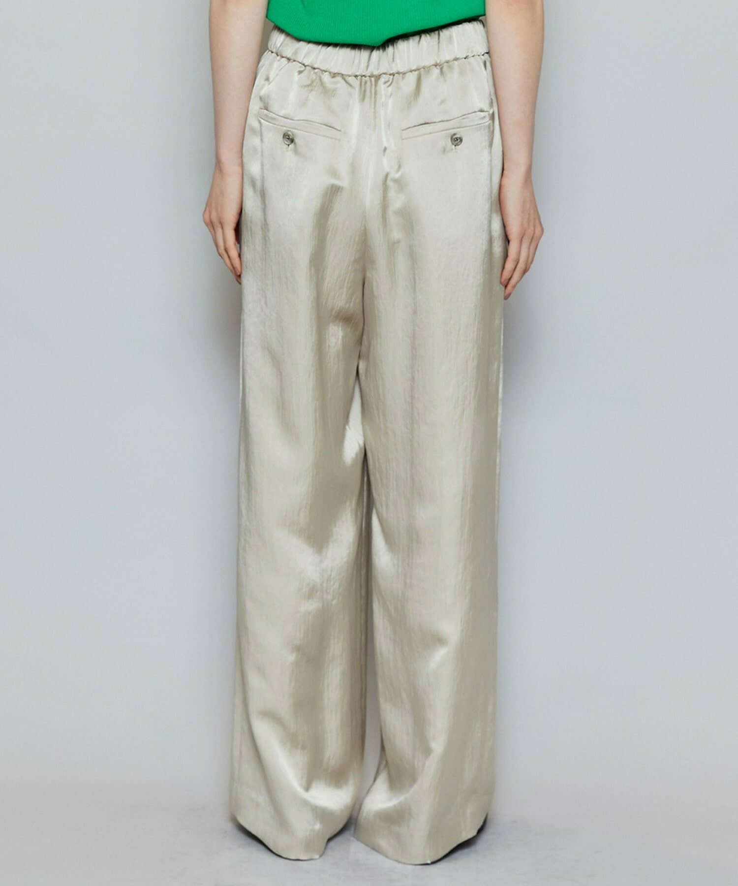 【MOGA】クレープサテンワイドパンツ 詳細画像 ブラック 22