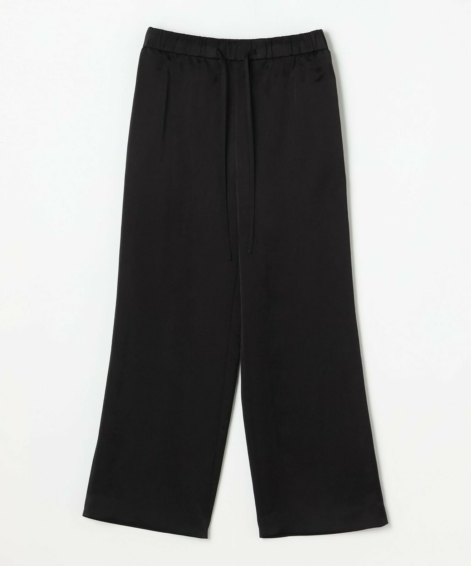 【MOGA】クレープサテンワイドパンツ 詳細画像 ブラック 2