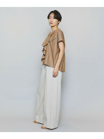 【MOGA】ドライリネンストレッチワイドパンツ 詳細画像 ブラック 10