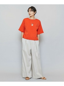 【MOGA】ドライリネンストレッチワイドパンツ 詳細画像 ブラック 12