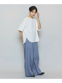 【MOGA】ドライリネンストレッチワイドパンツ 詳細画像 ブラック 17