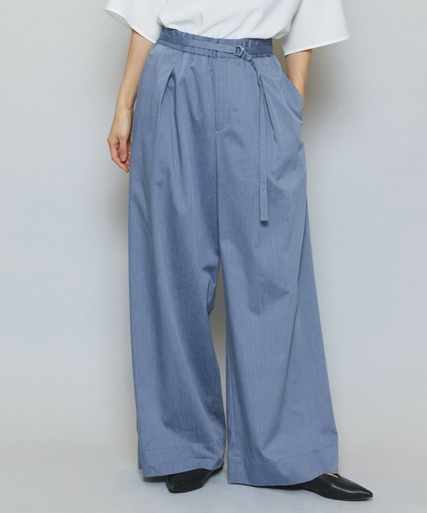 ドライリネンストレッチワイドパンツドライリネンストレッチワイドパンツ