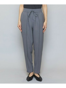 【MOGA】ソフトツイルストライプセンタープレステーパードパンツ 詳細画像 グレー系その他 17