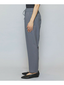 【MOGA】ソフトツイルストライプセンタープレステーパードパンツ 詳細画像 グレー系その他 18