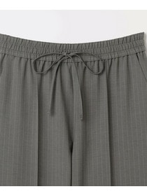 【MOGA】ソフトツイルストライプセンタープレステーパードパンツ 詳細画像 グレー系その他 23