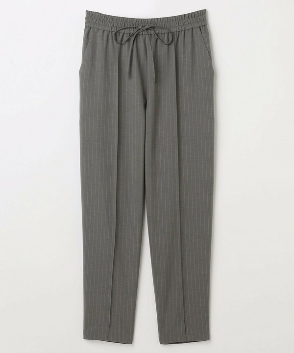 ソフトツイルストライプセンタープレステーパードパンツ 詳細画像 グレー系その他 2