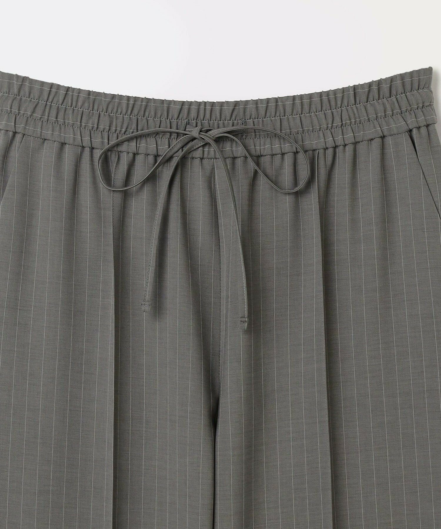 【MOGA】ソフトツイルストライプセンタープレステーパードパンツ 詳細画像 グレー系その他 23