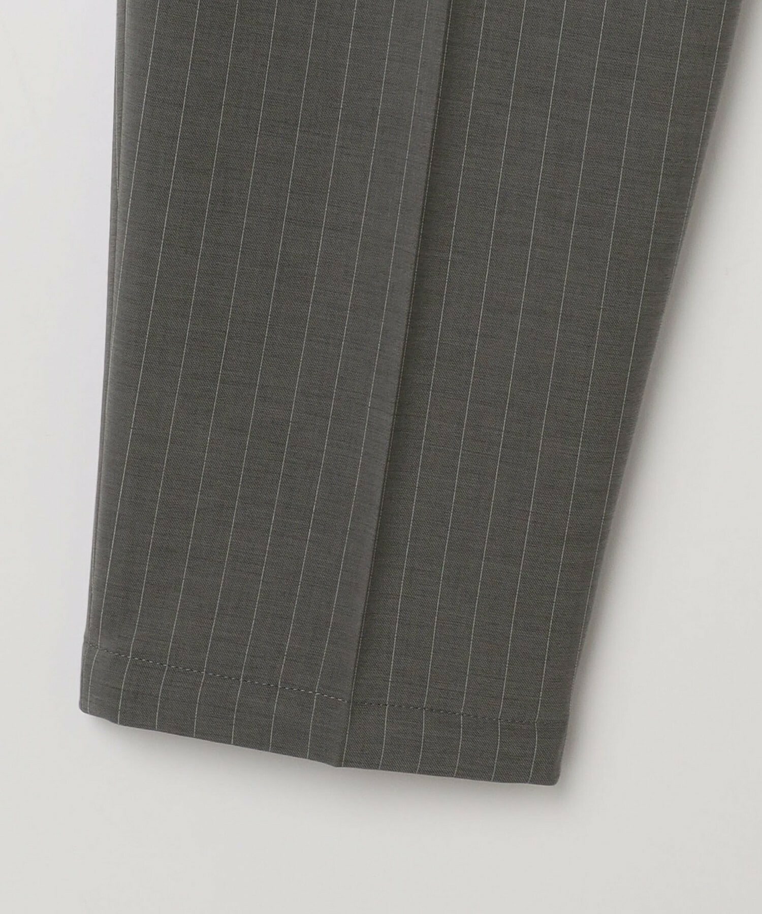 【MOGA】ソフトツイルストライプセンタープレステーパードパンツ 詳細画像 グレー系その他 26
