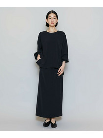 【MOGA】マカロンツイルストレートロングスカート 詳細画像 ベージュ 1