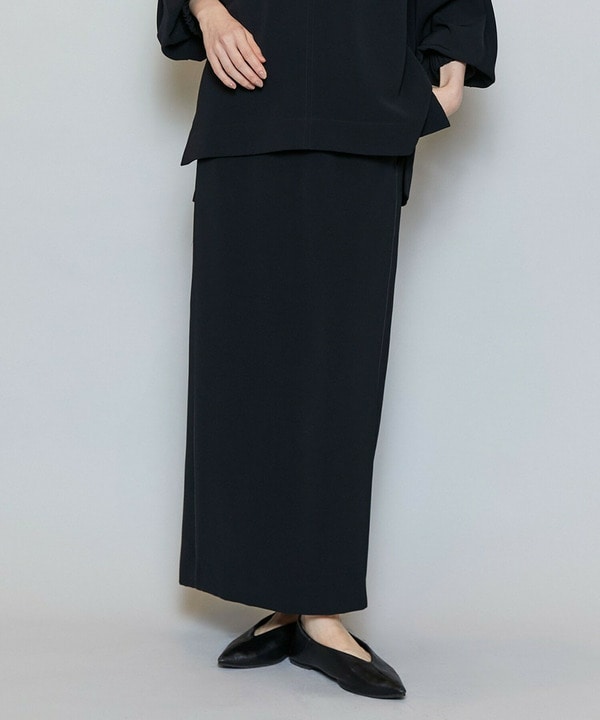 【MOGA】マカロンツイルストレートロングスカート