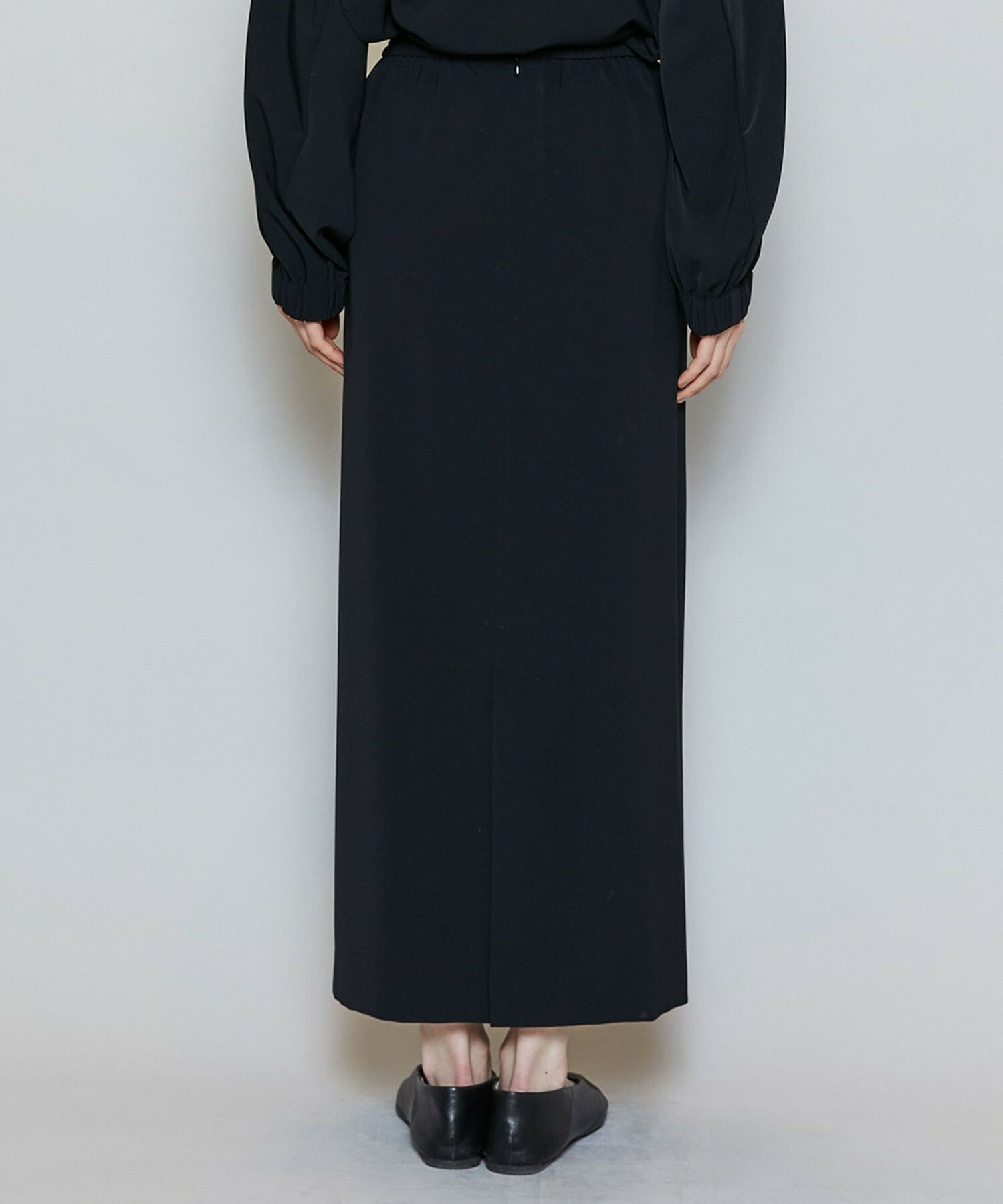 【MOGA】マカロンツイルストレートロングスカート 詳細画像 ベージュ 22