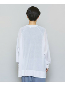 【MOGA】ハイゲージシアーラグランスリーブカーディガン 詳細画像 ブラック 21