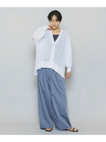 【MOGA】ハイゲージシアーラグランスリーブカーディガン 詳細画像 ブラック 8