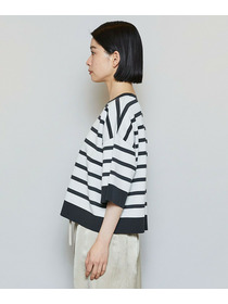 【MOGA】リバーシブルボーダーニットトップス 詳細画像 ホワイト系その他 19