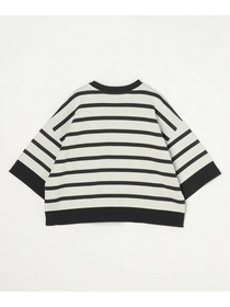 【MOGA】リバーシブルボーダーニットトップス 詳細画像 ホワイト系その他 22