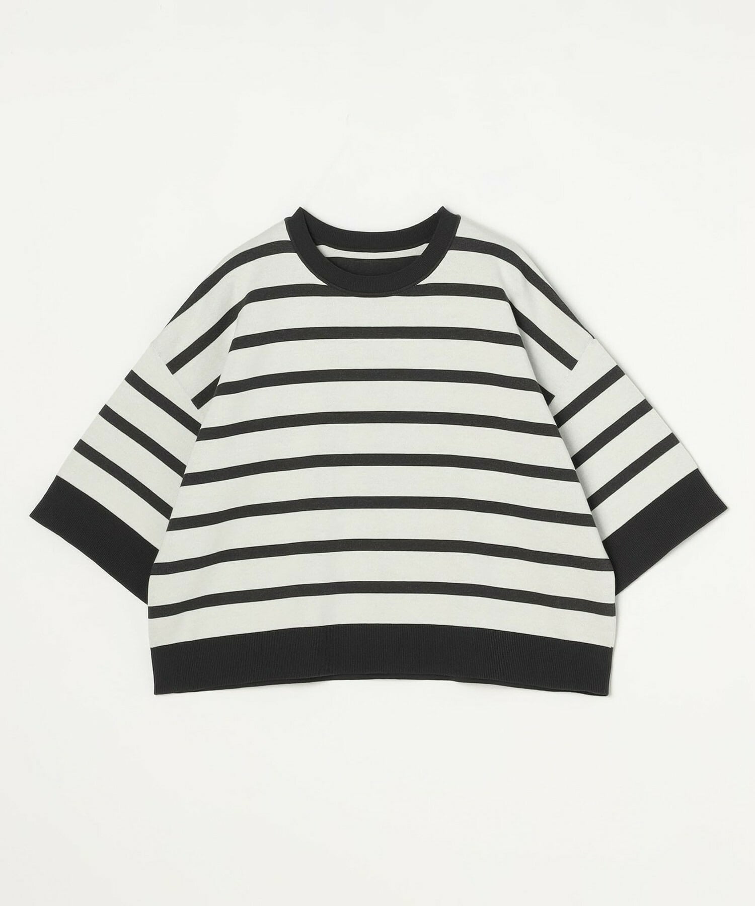 【MOGA】リバーシブルボーダーニットトップス 詳細画像 ホワイト系その他 21