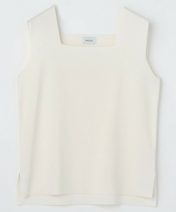【MOGA】HYBRID BBスクエアネックタンクトップニット