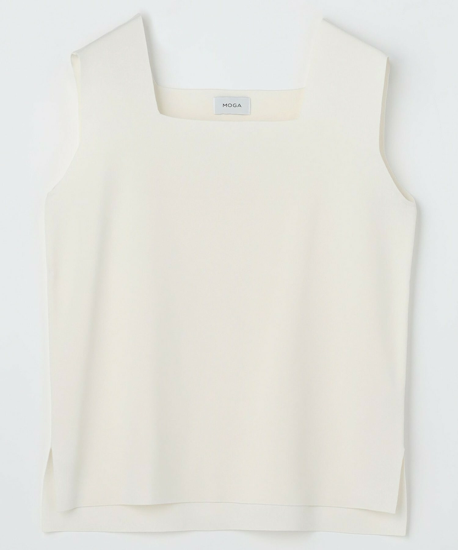 【MOGA】HYBRID BBスクエアネックタンクトップニット 詳細画像 ホワイト 1