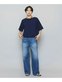 【MOGA】カーリングニットクロップドトップス 詳細画像 ネイビー 1