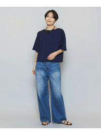 【MOGA】カーリングニットクロップドトップス 詳細画像 ネイビー 3