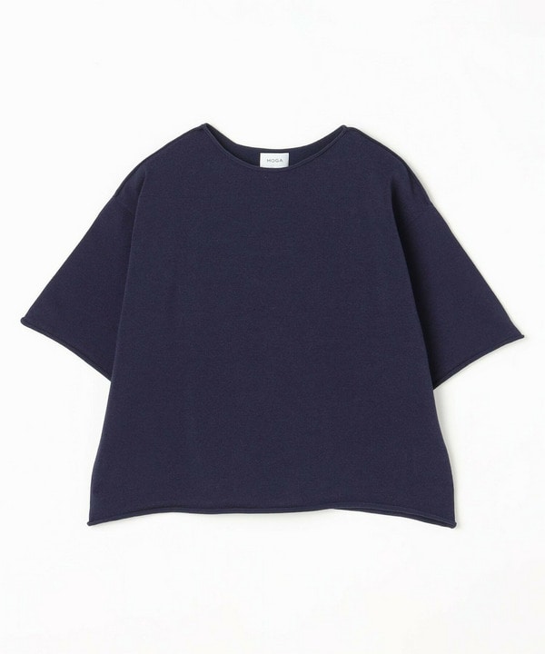 カーリングニットクロップドトップス 詳細画像 ネイビー 2