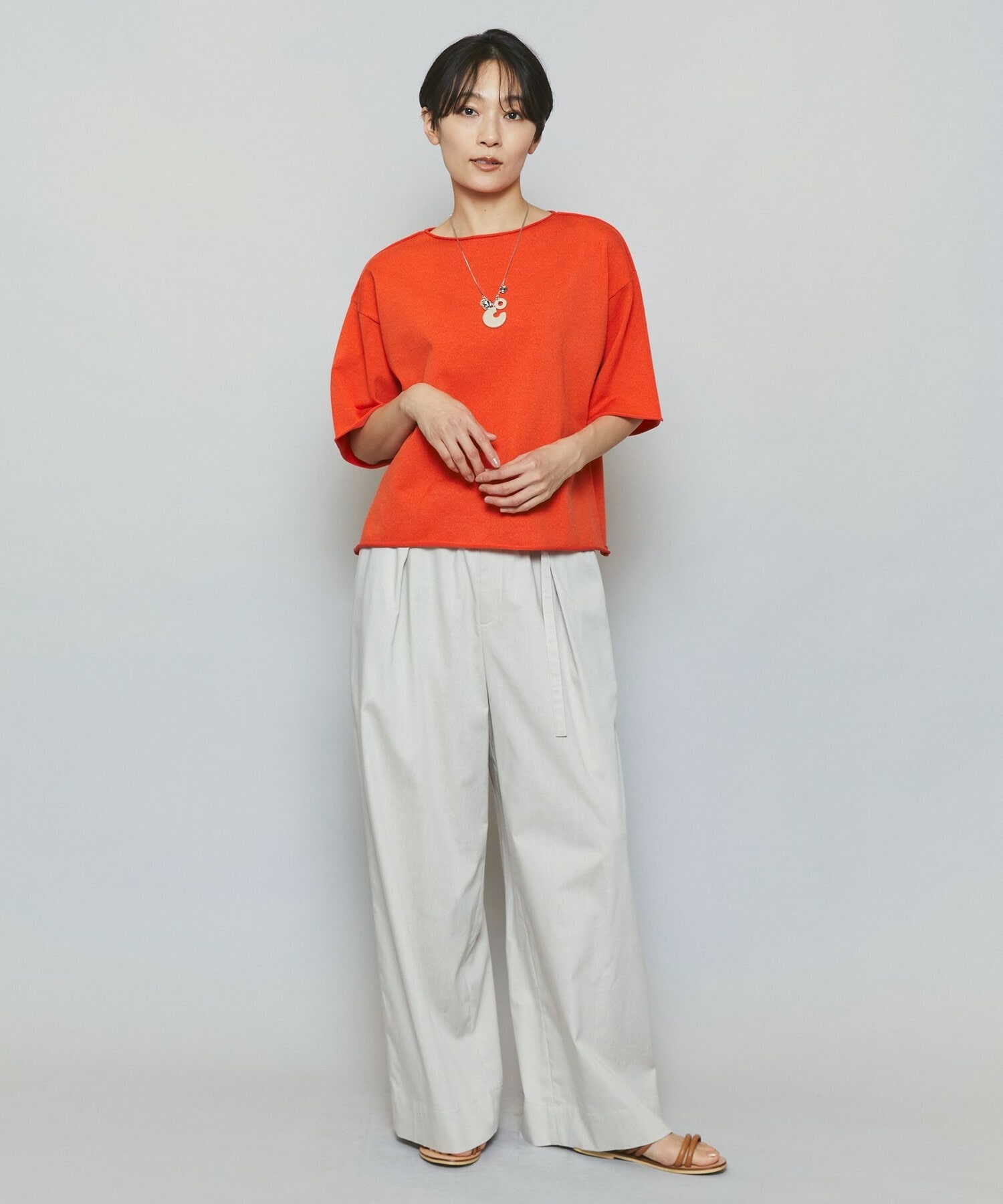 【MOGA】カーリングニットクロップドトップス 詳細画像 ネイビー 14