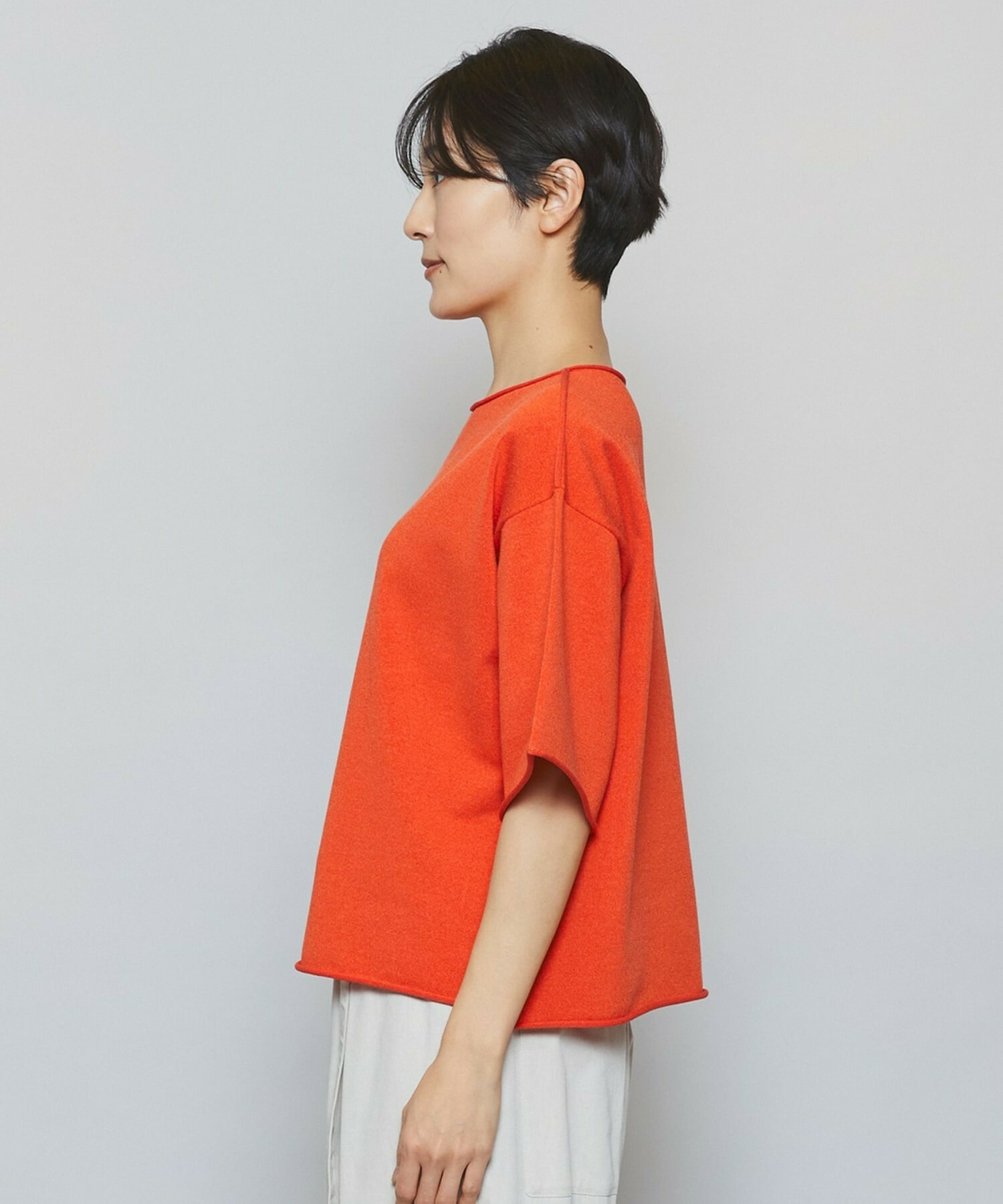 【MOGA】カーリングニットクロップドトップス 詳細画像 ネイビー 20