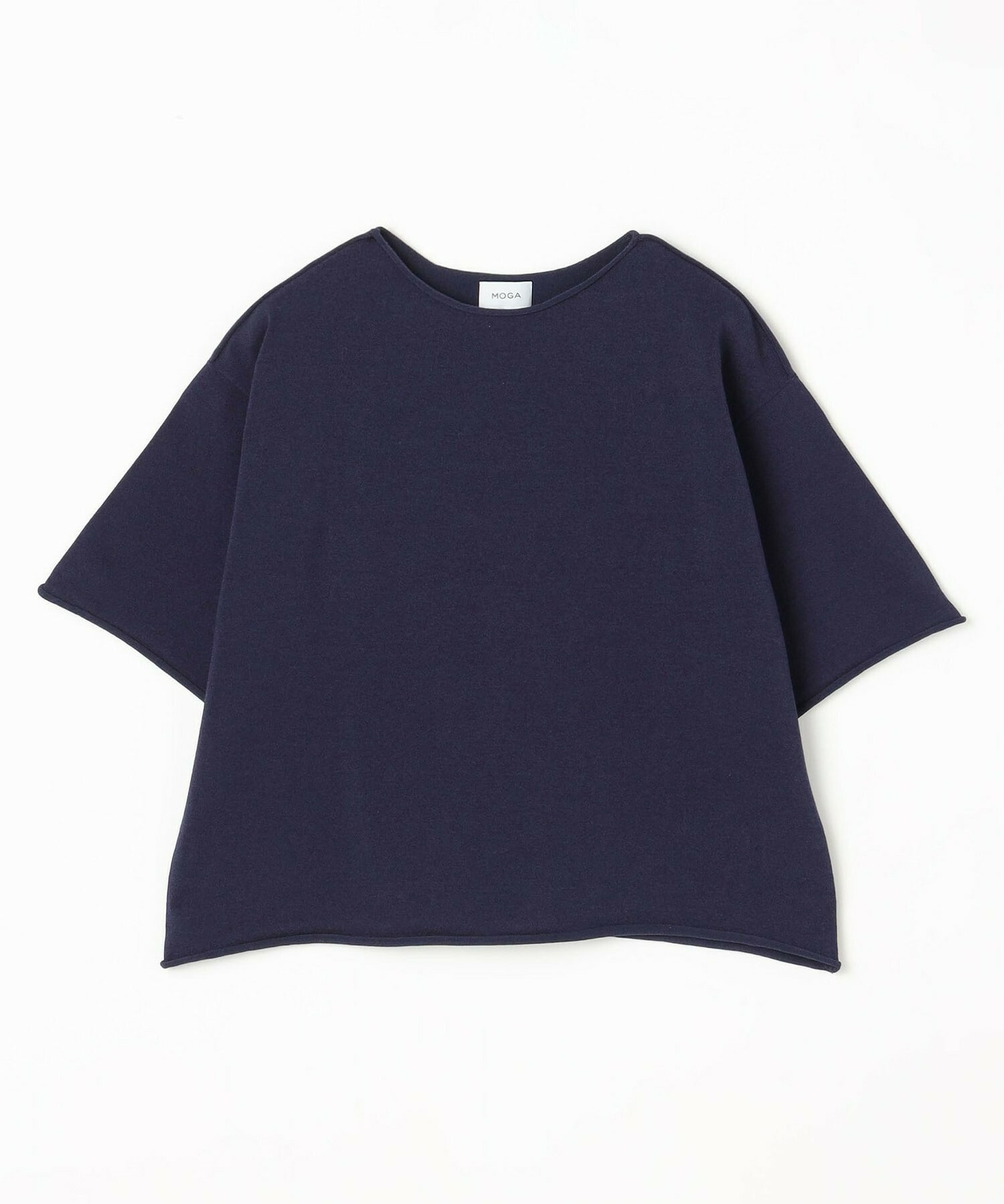 【MOGA】カーリングニットクロップドトップス 詳細画像 ネイビー 2