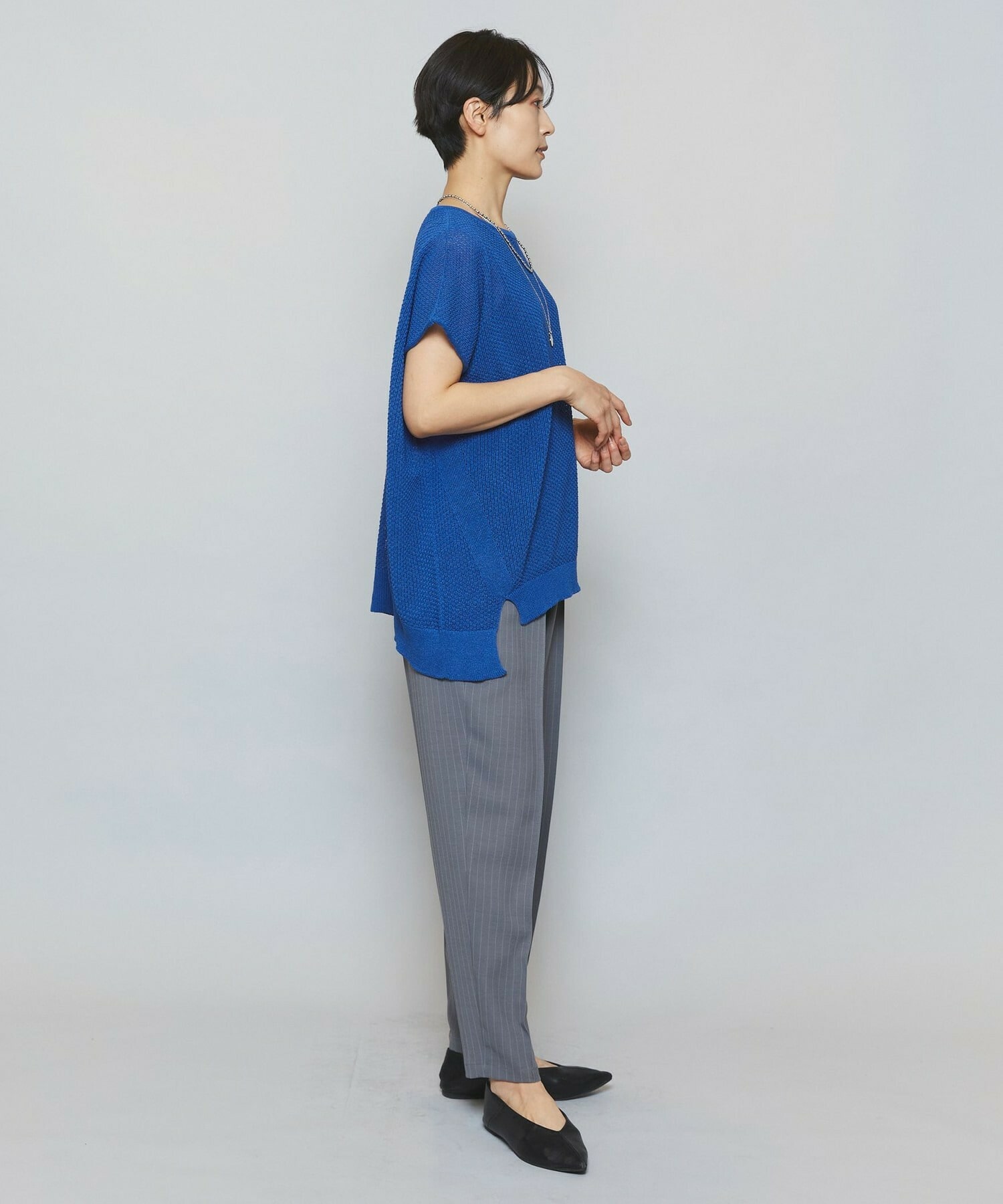 【MOGA】TAKUMIドロップショルダーニット 詳細画像 ブラック 17