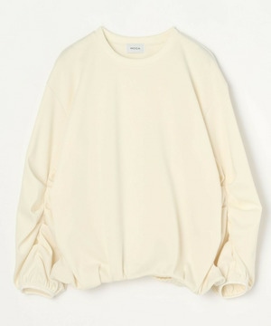 【MOGA】ストレッチフライスギャザータックトップス 詳細画像 オフホワイト 2