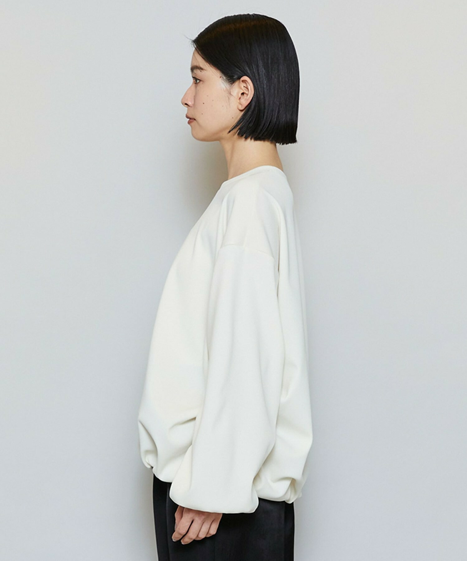 【MOGA】ストレッチフライスギャザータックトップス 詳細画像 ブラック 22