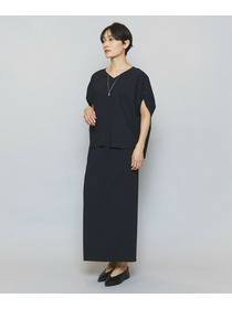 【MOGA】クールトリコットVネックドルマンスリーブトップス 詳細画像 ベージュ 3