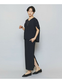 【MOGA】クールトリコットVネックドルマンスリーブトップス 詳細画像 ベージュ 5