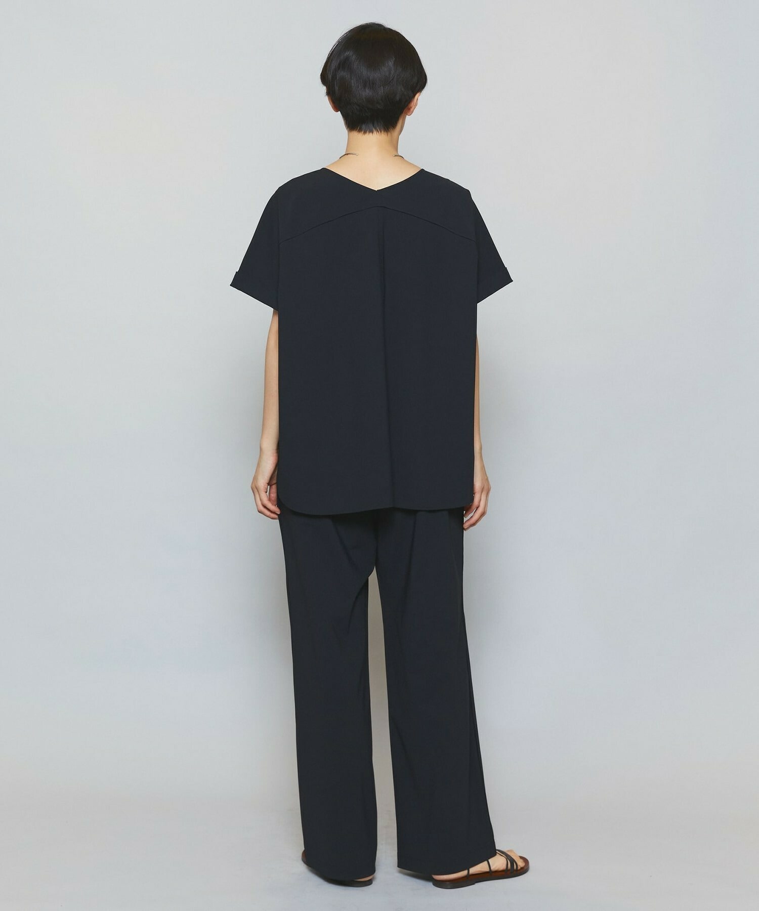 【MOGA】クールトリコットクルーネックトップス 詳細画像 ベージュ 10